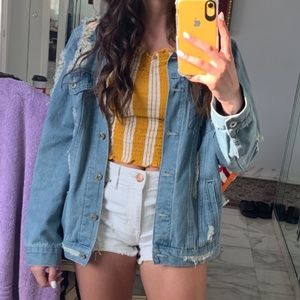 Distressed Jean Jacket